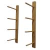 LXLZYXSF Wall Mount Bamboo Foam Roller Rack Workout Mats Organizer Yoga Mats Holer, 4 6 9 Tiers Shelf for Yoga Straps, Gym Office Home (Size : 4 Layers 72cm/28.3inch) view 1