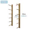 LXLZYXSF Bamboo Yoga Mats Rack Foam Roller Holder, Wall Mounted Organizer for Resistance Bands, Jump Ropes, Workout Mats, 4 6 9 Layers Shelf (Size : 6 Tiers 102cm/40inch) view 2