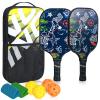 Pickleball-Set of 2Incisae Pickleball Paddles, Fiberglass Pickleball Rackets, Cooling Towel and Pickleball Bag - Indoor & Outdoor Pickleball Set for Beginners & Intermediate Players view 1