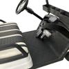 Black Rubber Golf Cart Floor Mat Compatitble with I-CON i20, i40 & Advanced EV Gen. 1 view 2