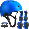 Adjustable Kids Helmet with Knee Pad, Elbow Pads & Wrist Guards - Toddler Bike Helmets for Ages 3-5, 5-8, 8-14 Years - Perfect for Skating, Biking, Cycling, and Skateboard - for Boys and Girls view 1