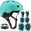 Adjustable Kids Helmet with Knee Pad, Elbow Pads & Wrist Guards - Toddler Bike Helmets for Ages 3-5, 5-8, 8-14 Years - Perfect for Skating, Biking, Cycling, and Skateboard - for Boys and Girls view 1