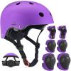 Adjustable Kids Helmet with Knee Pad, Elbow Pads & Wrist Guards - Toddler Bike Helmets for Ages 3-5, 5-8, 8-14 Years - Perfect for Skating, Biking, Cycling, and Skateboard - for Boys and Girls view 1