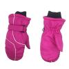 Thermal Kids Girls Boys Waterproof Skiing Gloves Children Winter Snowboarding Gloves Windproof Mittens 4~8 Years (Hot Pink, One Size) view 1