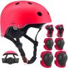 Adjustable Kids Helmet with Knee Pad, Elbow Pads & Wrist Guards - Toddler Bike Helmets for Ages 3-5, 5-8, 8-14 Years - Perfect for Skating, Biking, Cycling, and Skateboard - for Boys and Girls view 1