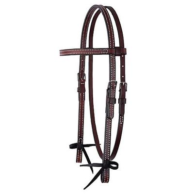 Circle Y Classic Stitch BBand Headstall Chestnut
