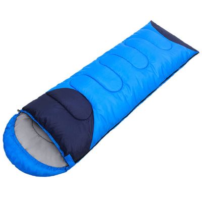 Lightweight Sleeping Bags for Adults and Kids Warm and Breathable Outdoor Backpacking Sleeping Bag Total Length 220 cm/86.5" Waterproof Camping Sleeping Bag (Color : Light Blue, Size : 1 kg)