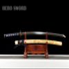 HERO SWORD Japanese Handmade Samurai Katana Sword Full Tang T10 Steel Clay Tempered Blade Advanced Samurai Sword Eagle Theme for Home Protection Collection and Gift view 3