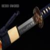 HERO SWORD Japanese Handmade Samurai Katana Sword Full Tang T10 Steel Clay Tempered Blade Advanced Samurai Sword Eagle Theme for Home Protection Collection and Gift view 4
