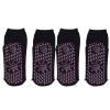 LiebeWH 4Pcs Self Heating Socks Cotton Heated Socks Breathable Tourmaline Design Warm Heated Universal Size for Winter (Black) view 1