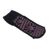 LiebeWH 4Pcs Self Heating Socks Cotton Heated Socks Breathable Tourmaline Design Warm Heated Universal Size for Winter (Black) view 3