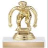 Crown Awards 5.25" Swim Startline Female Trophy On White Marble Base, Swim Startline Female Award with Custom Engraving 10 Pack Prime view 1