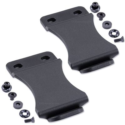 KYDEX Belt Clip for Holsters & Sheaths - (Fits 1.50in Belts) - (Inside-The-Waistband/IWB) - (USA Made) - (w/Mounting Hardware) - (2 Pack) - Adjustable Cant