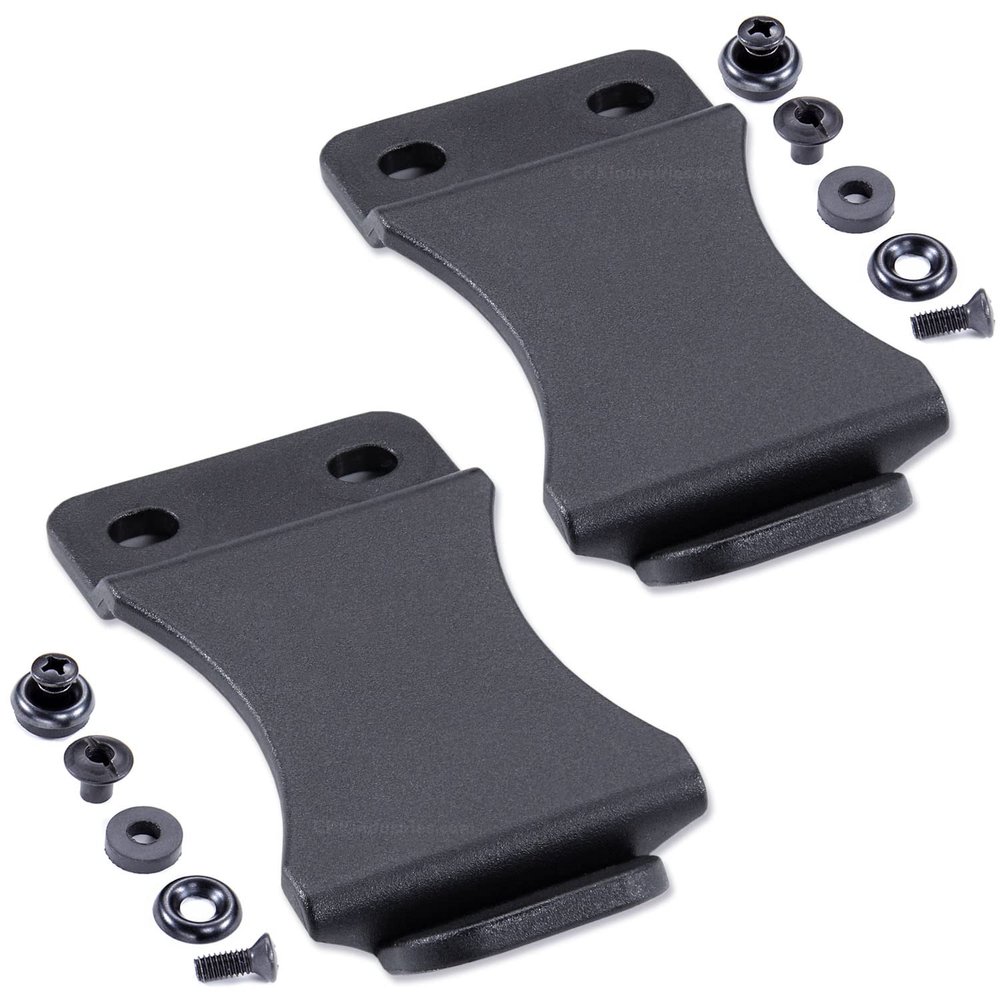 KYDEX Belt Clip for Holsters & Sheaths - (Fits 1.50in Belts) - (Inside-The-Waistband/IWB) - (USA Made) - (w/Mounting Hardware) - (2 Pack) - Adjustable Cant