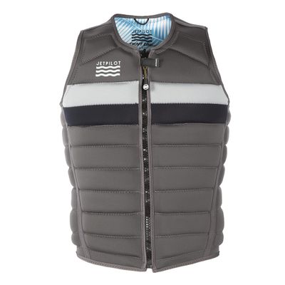 Jetpilot Draftline Neoprene Reversible Comp Vest- Charcoal-XS (Charcoal, Large)