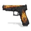 Textured Vinyl Decal Skin Kit for Gen 4 Glock 34 & Glock 35, Precision-Cut, Non-Slip, Rubber-Like Feel - Not a Wrap (Nitro) view 1