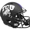 TCU Horned Frogs Matte Black Riddell Full Size Replica Speed Football Helmet view 1