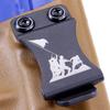 KYDEX Belt Clip for Holsters & Sheaths  (w/Iwo Jima Engraving) - (Fits 1.50in Belts) - (Inside-The-Waistband/IWB) - (USA Made) - (w/Mounting Hardwar) - (2 Pack) view 4