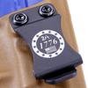 KYDEX Belt Clip for Holsters & Sheaths  (w/2nd Amendment - 1776 Engraving) - (Fits 1.50in Belts) - (Inside-The-Waistband/IWB) - (USA Made) - (2 Pack) view 4