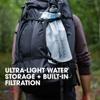 HydraPak Seeker+ - Collapsible Water Filtration & Storage (3L) - BPA & PVC Free, Hydration Reservoir Bag, Leak Proof, Lightweight view 2