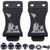 KYDEX Belt Clip for Holsters & Sheaths  (w/Iwo Jima Engraving) - (Fits 1.75in Belts) - (Inside-The-Waistband/IWB) - (USA Made) - (w/Mounting Hardware) - (2 Pack) view 1