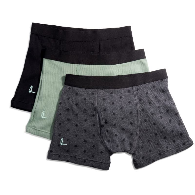 Feathers Boys Cotton Strech Tagless Boxer Briefs Underwear - (3/pack)