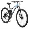 Mongoose Impasse 2.0 Mountain Bike for Adult Men & Women, 8-Speed, Full Suspension, 29-Inch Wheels, 17-Inch Frame, Front & Rear Mechanical Disc Brake, Black/Blue view 1