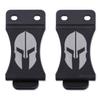 KYDEX Belt Clip for Holsters & Sheaths - (w/Spartan Helmet Engraving) - (Fits 1.75in Belts) - (Inside-The-Waistband/IWB) - (USA Made) - (2 Pack) view 1