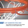 Double Rim Indoor Basketball Hoop - Basketball Portable Hoops & Goals, Front Mount for Playground, Outdoor Basketball Goal, Indoor Wall Mount Basketball Hoop with Mounting Hardware & Basketball Net view 3