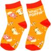 Pavilion- Popcorn- What's Poppin- Youth Crew Socks -Size Large- 4-7 Years view 1