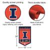 Illinois Fighting Illini Heritage History Banner Pennant view 2
