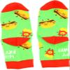 Pavilion- Burger and Fries- Happy Fry Day! Youth Crew Socks- Large 4-7 Years view 2