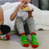 Pavilion- Burger and Fries- Happy Fry Day! Youth Crew Socks- Large 4-7 Years view 4