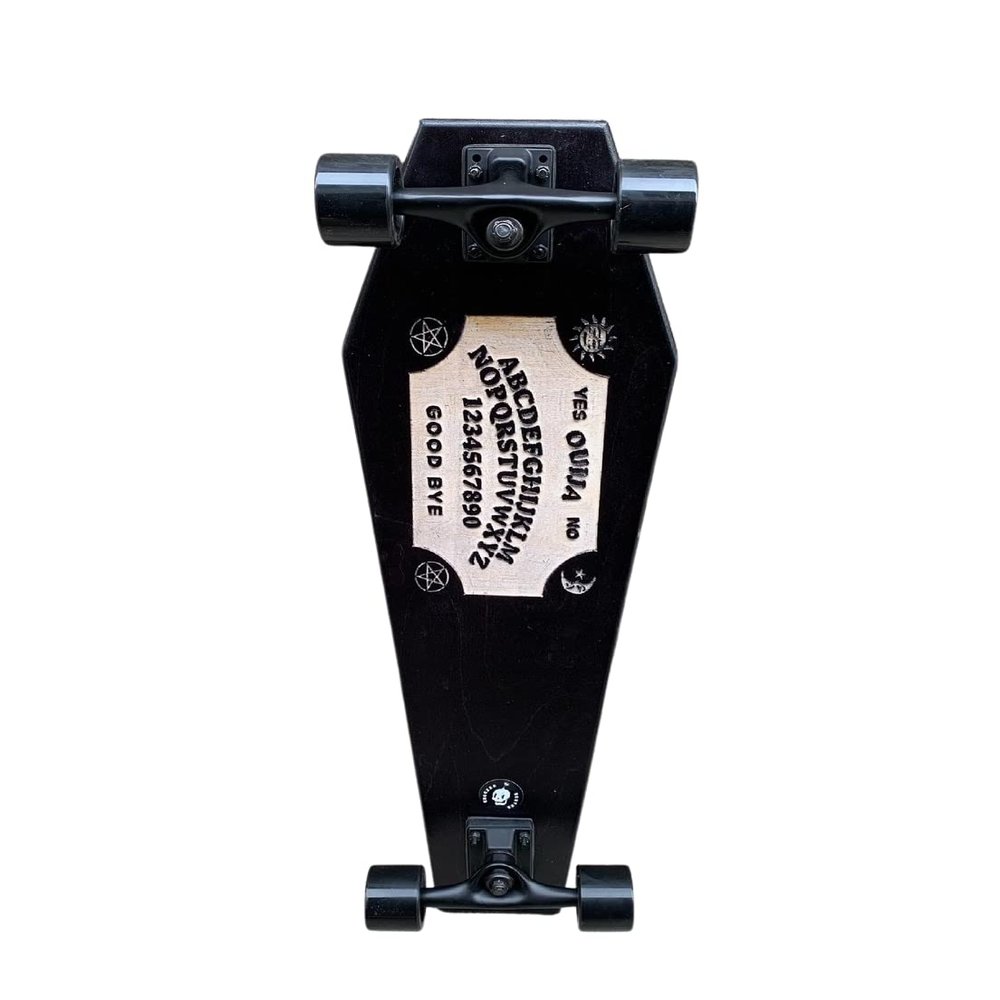 Coffin Ouija Skateboard | Longboard | 30x9 | Coffin Croozer