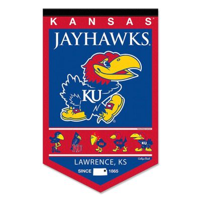 Kansas KU Jayhawks Heritage History Banner Pennant