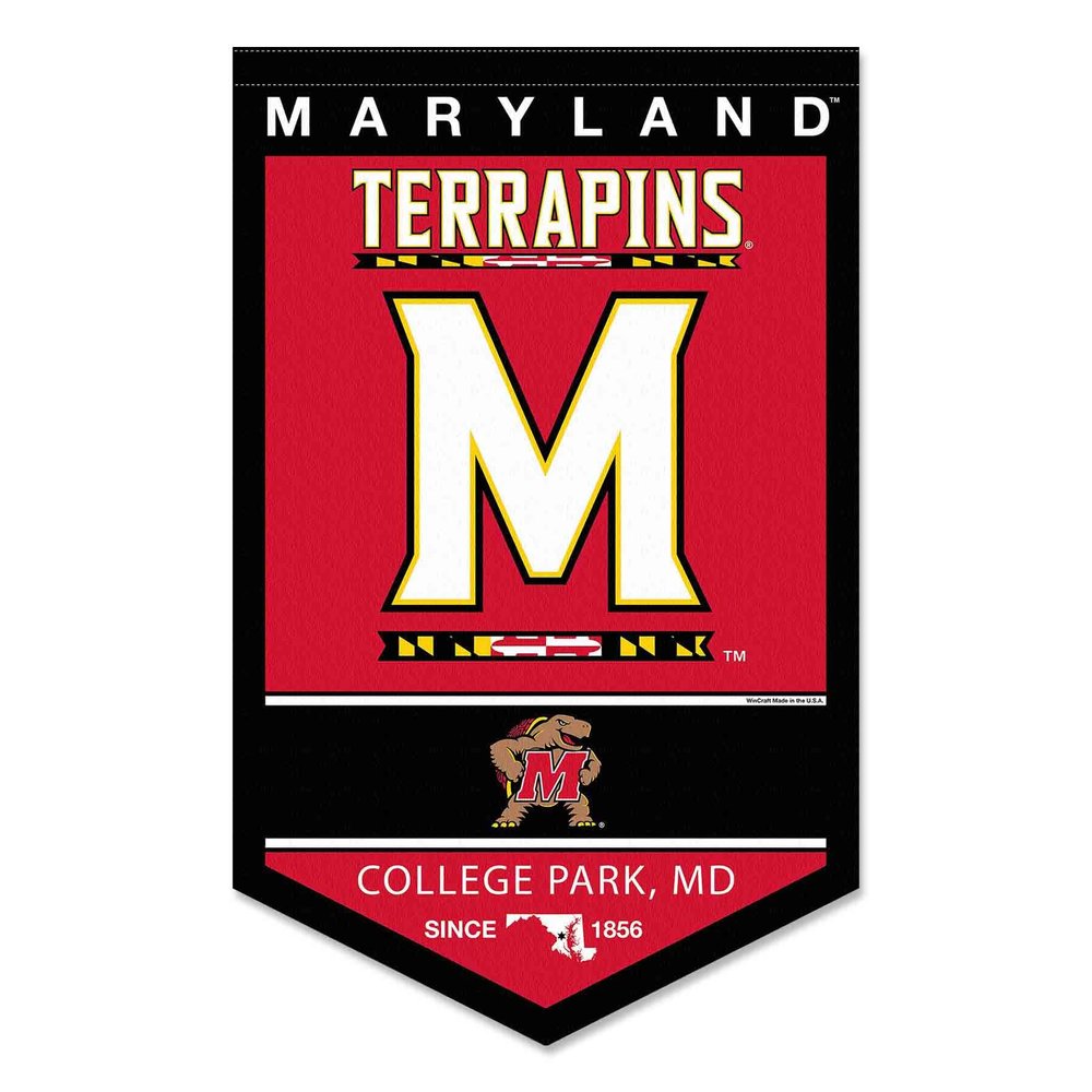 Maryland Terrapins Heritage History Banner Pennant