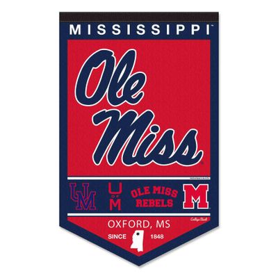 Ole Miss Heritage History Banner Pennant