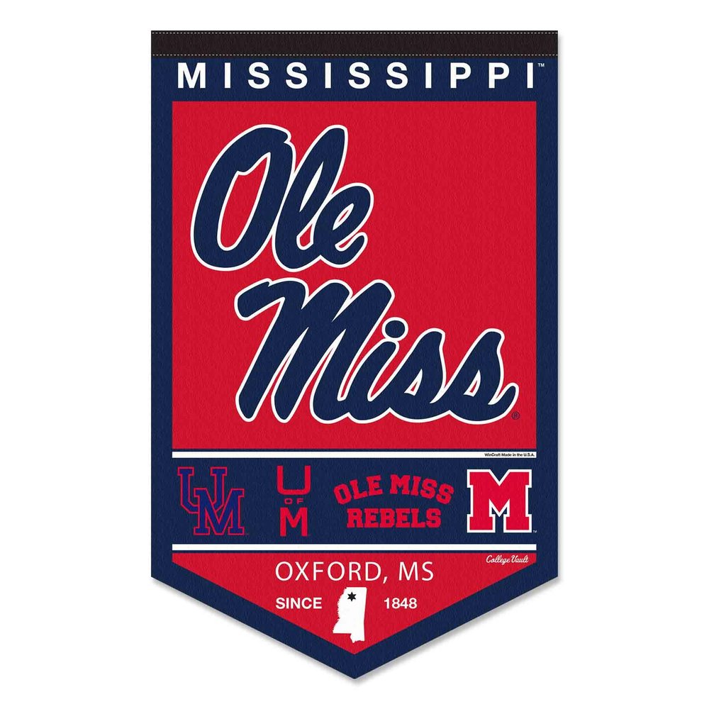 Ole Miss Heritage History Banner Pennant