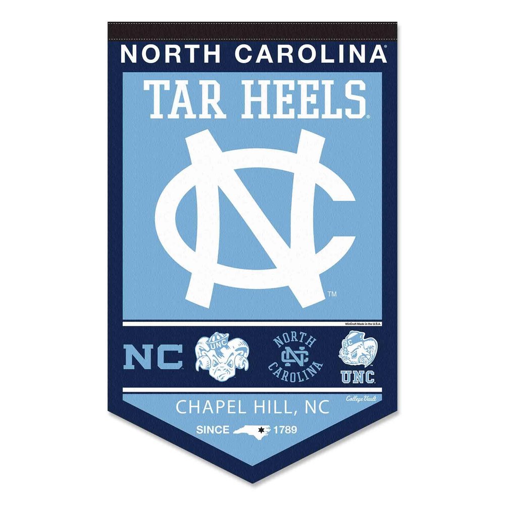 UNC Tar Heels Heritage History Banner Pennant