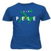 Air Pele Soccer Legend Brazil Tribute Memory Unisex T-Shirt (Royal, X-Large) view 1