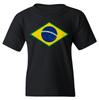 FLAURA Pele 10 Brazil Soccer Goat Jersey Style Tribute Youth Unisex T-Shirt (Black, Youth Large) view 2
