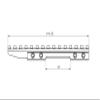 BadAce Picatinny Rail 20MOA for CZ 452/455/457, Tikka T1x and Anschutz 11mm Dovetail view 3
