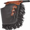Custom Handmade Western Chinks Suede Leather Floral Basket Tooling Chaps for Kids Adult Men Women Unisex ME-LCH-004 (Brown, X-Small) view 1