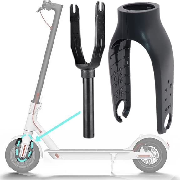 Felixstory Scooter Fork+Front Fork Aluminum Alloy Replacement for Xiaomi M365/PRO Electric Scooter Control The Front of The Car to Prevent Rocking Electric Scooter Replacement Part