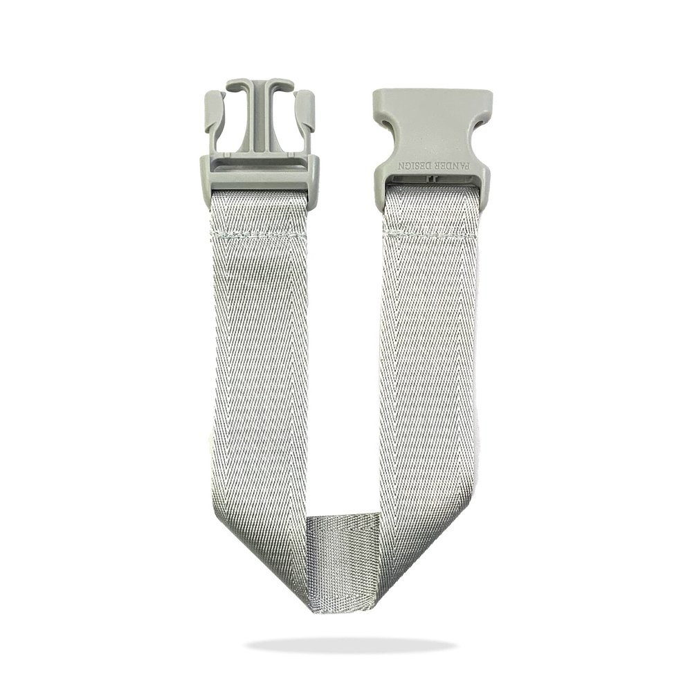 Pander Belt Bag Strap Extender  Fits Only Pander 1L and Larger Belt Bags, Adds 13.5 Length, Nylon Extension Strap, Not for Other Brands, Seal Grey