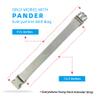 Pander Belt Bag Strap Extender  Fits Only Pander 1L and Larger Belt Bags, Adds 13.5 Length, Nylon Extension Strap, Not for Other Brands, Seal Grey view 4