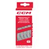 CCM Hockey Non Waxed Moulded Tip Laces (Silver Grey/Black, 84") view 1