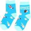 Pavilion- Ice Cream- Coolest Kid Around- Youth Crew Socks- Large- 4-7 Years view 1