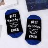 Nirohee Valentines Gifts for Him,Best Brother Socks,Brother Gifts from Sister,Mens Birthday Gift Ideas,Novelty Funny Socks for Men Teen Boys Gift Ideas view 4