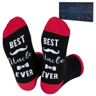 Nirohee Uncle Gifts,Mens Valentines Day Socks Gifts for Uncle Him,Gift Ideas for Men,Mens Birthday Gift Ideas,Novelty Funny Socks for Men